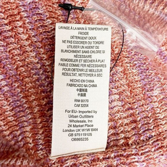 NWT Free People Making Memories Cropped Henley Sweater Size Medium Terra Cotta - Picture 14 of 15